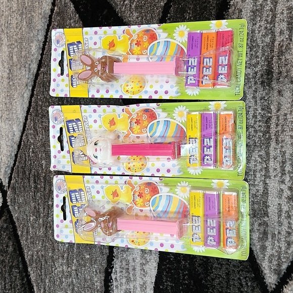 PEZ 2015 COLLECTIBLE BUNNY & LAMB CANDY DISPENSER 3 PC BUNDLE - Picture 1 of 12